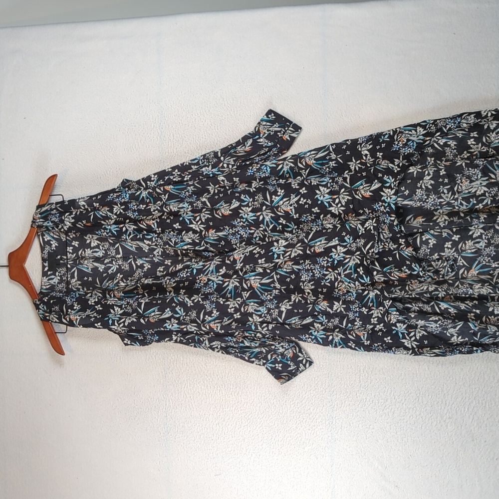 INTERMIX Womens 100%‎ Silk Shoulder Cutout Long Sleeve Maxi Open Cardigan Size M